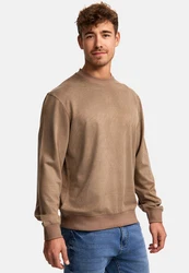 Indicode Strickpullover INColeman Braun/Beige/Khaki
