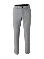 SELECTED HOMME Chinohose SLHROBERT (1-tlg) Hellgrau/Grau