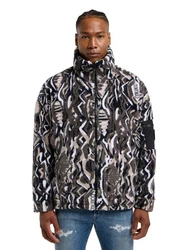 CARLO COLUCCI Sweatjacke Dispoto Schwarz/Hellblau/Grau