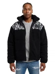 CARLO COLUCCI Sweatjacke Doblander Schwarz/Hellblau/Braun