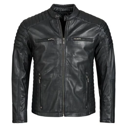 Lederjacke VIRTUS Herren bergangsjacke aus weichem Lammeder