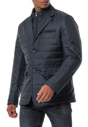 RedBridge Steppjacke Blazer-Stil mit abnehmbarem Kragen Dunkelblau/Blau/Grau/Dunkelgrau