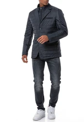 RedBridge Steppjacke Blazer-Stil mit abnehmbarem Kragen Dunkelblau/Blau/Grau/Dunkelgrau