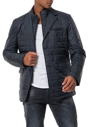 RedBridge Steppjacke Blazer-Stil mit abnehmbarem Kragen Dunkelblau/Blau/Grau/Dunkelgrau