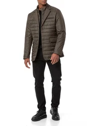 RedBridge Steppjacke Blazer-Stil mit abnehmbarem Kragen Khaki/Dunkelgrün/Grau/Braun