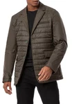 RedBridge Steppjacke Blazer-Stil mit abnehmbarem Kragen Khaki/Dunkelgrün/Grau/Braun