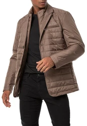 RedBridge Steppjacke Blazer-Stil mit abnehmbarem Kragen Braun/Khaki/Beige/Grau