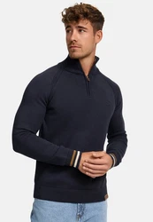 Indicode Strickpullover INSwift Dunkelblau/Blau/Hellblau