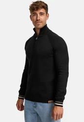 Indicode Strickpullover INSwift Dunkelgrau/Schwarz/Grau