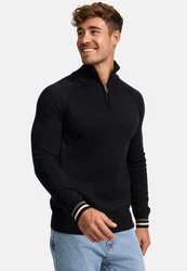 Indicode Strickpullover INSwift Dunkelgrau/Schwarz/Grau