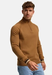 Indicode Strickpullover INSwift Orange/Braun