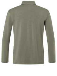 SUPER.NATURAL Langarmhemd ADVENTURE SHIRT Dunkelgrün/Khaki