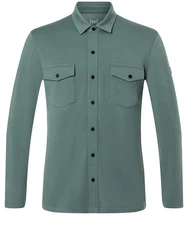 SUPER.NATURAL Langarmhemd ADVENTURE SHIRT Grün/Dunkelgrün
