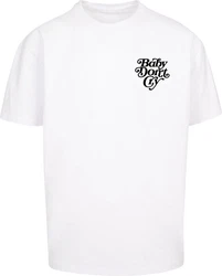 MT Upscale T-Shirt Baby Don't Cry Oversize Tee Weiß/Hellblau/Creme