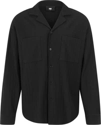 DEF Langarmhemd Cali Shirt Schwarz