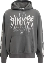 DEF Kapuzensweatshirt Saint Hoody Dunkelgrau/Grau/Silber/Rosa/Gelb/Hellgrau