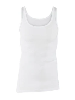 CALIDA Unterhemd Twisted Cotton Herren Weiß/Creme