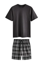 Pyjama Motion Flex Kuscheliger Pyjama mit Shorts (2 tlg)