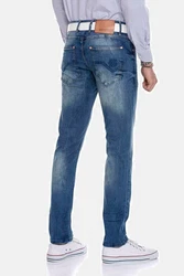 Cipo & Baxx 5-Pocket Jeans Straight Fit Hellblau/Blau