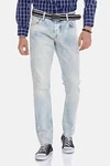 Cipo & Baxx 5-Pocket Jeans Straight Fit Hellblau/Blau