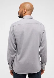 Eterna Langarmhemd MODERN FIT EASY IRON Grau/Hellgrau