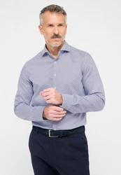 Eterna Langarmhemd SLIM FIT Fliederfarben/Lila/Dunkelblau/Hellblau