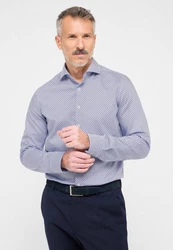 Eterna Langarmhemd SLIM FIT Fliederfarben/Lila/Dunkelblau/Hellblau