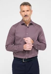 Eterna Langarmhemd SLIM FIT Dunkelrot/Bordeaux/Lila/Rot