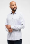 Eterna Langarmhemd MODERN FIT EASY IRON Weiß/Dunkelgrau/Grau/Hellblau