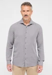 Eterna Langarmhemd SLIM FIT EASY IRON Grau/Hellgrau