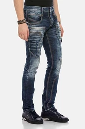 Regular-fit-Jeans DENIM bequeme Jeans mit Kontrastnhten, CD584