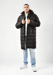 Alessandro Salvarini Winterjacke ASLoongi mit Teddyfell Schwarz/Grau/Dunkelgrau