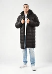 Alessandro Salvarini Winterjacke ASLoongi mit Teddyfell Schwarz/Grau/Dunkelgrau