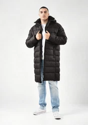 Alessandro Salvarini Winterjacke ASLoongi mit Teddyfell Schwarz/Grau/Dunkelgrau