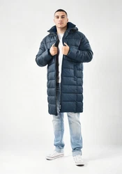 Alessandro Salvarini Winterjacke ASLoongi mit Teddyfell Dunkelblau/Blau/Hellblau