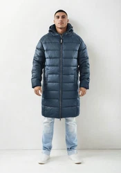 Alessandro Salvarini Winterjacke ASLoongi mit Teddyfell Dunkelblau/Blau/Hellblau
