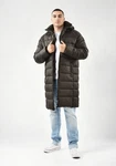 Alessandro Salvarini Winterjacke ASLoongi mit Teddyfell Dunkelgrün/Grün/Grau
