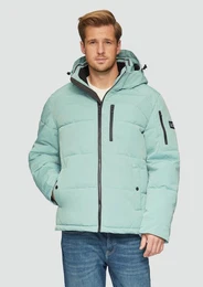 Allwetterjacke Wasserabweisende Steppjacke mit abnehmbarer Kapuze Artwork