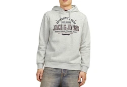 Jack & Jones Sweatshirt JJELOGO SWEAT HOOD 2 COL 24/25 NOOS Grau/Hellgrau/Braun/Khaki/Creme