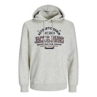 Jack & Jones Sweatshirt JJELOGO SWEAT HOOD 2 COL 24/25 NOOS Grau/Hellgrau/Braun/Khaki/Creme Jack & Jones Sweatshirt JJELOGO SWEAT HOOD 2 COL 24/25 NOOS Grau/Hellgrau/Braun/Khaki/Creme