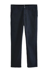 Next Chinohose Slim Fit Premium-Chinohose Dunkelblau/Hellblau/Blau