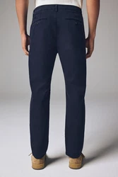 Next Chinohose Slim Fit Premium-Chinohose Dunkelblau/Hellblau/Blau
