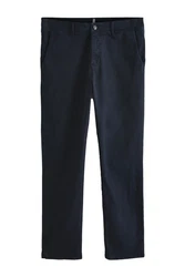 Next Chinohose Slim Fit Premium-Chinohose Dunkelblau/Hellblau/Blau