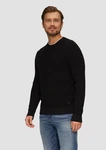 s.Oliver Strickpullover mit Musterstruktur Schwarz