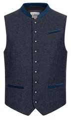 Nbler Trachtenweste Trachtengilet Quentin in Blau von Nbler