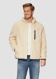 Allwetterjacke Outdoor-Jacke mit warmem Teddy-Plsch Artwork