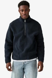 Next Fleecepullover Fleece-Troyer Dunkelblau/Blau/Hellblau/Schwarz