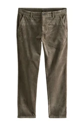 Next Chinohose Slim Fit Chinohose Khaki/Dunkelgrün