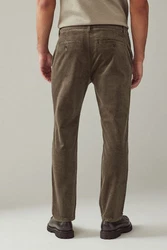 Next Chinohose Slim Fit Chinohose Khaki/Dunkelgrün