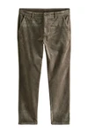 Next Chinohose Slim Fit Chinohose Khaki/Dunkelgrün